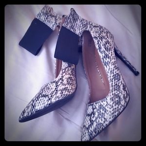 Snake skin heels